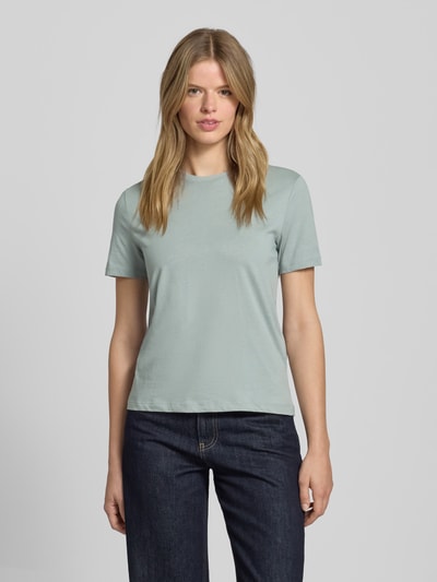 Only T-shirt o kroju regular fit z czystej bawełny model ‘KITA’ Trzcinowy 4