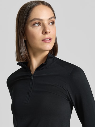 Fabletics Slim Fit Longsleeve mit Troyer-Kragen Modell 'FEATHER' Black 3