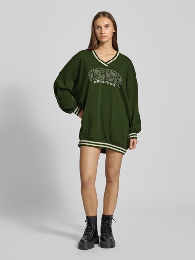 Only Sweatkleid aus Baumwoll-Mix Modell 'NIA' Gruen 1