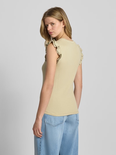 Marc O'Polo Denim Slim fit top van katoenmix Rietgroen - 5