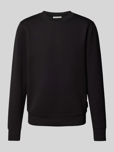 Casual Friday Sweatshirt mit gerippten Abschlüssen Modell 'Sebastian' Black 2