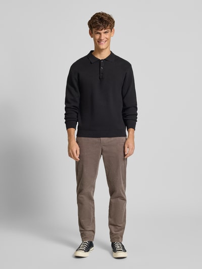 Only & Sons Tapered corduroy broek van katoenmix, model 'LINUS' Lichtbruin - 1