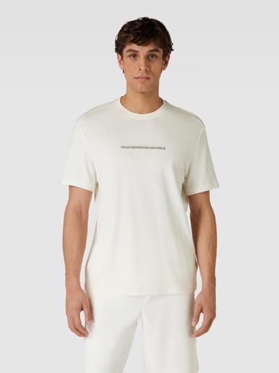 CK Calvin Klein T-shirt z wyhaftowanym logo Złamany biały 4