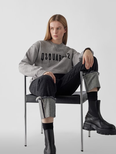 Dsquared2 Sweatshirt mit Label-Print Hellgrau 6