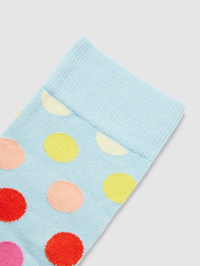 Happy Socks Socken mit Allover-Muster Modell 'BIG DOT' Hellblau 2