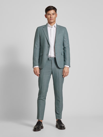 Strellson Slim fit pantalon met persplooien Lichtgroen - 1