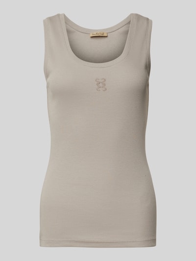 Smith and Soul Tanktop mit Feinripp Modell 'Anagram' Taupe 1