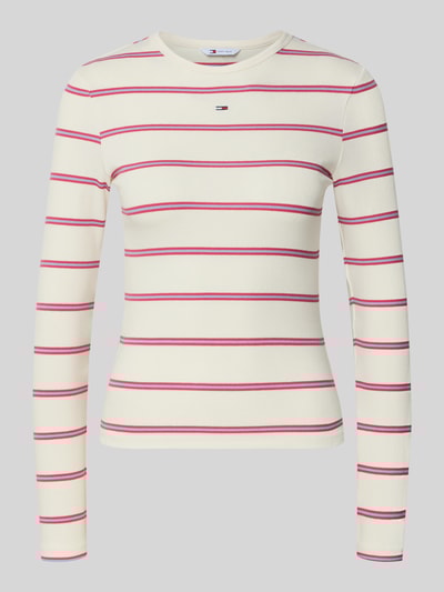 Tommy Jeans Slim fit shirt met lange mouwen van katoenmix Offwhite - 2