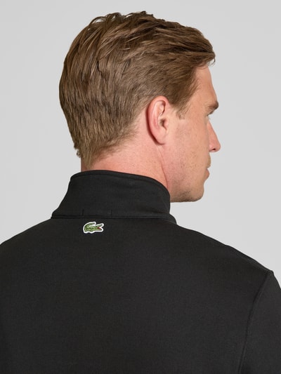 Lacoste Regular Fit Sweatshirt aus reiner Baumwolle Modell 'HERITAGE' Black 3
