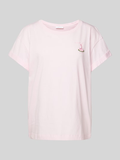 Rich & Royal T-Shirt mit Motiv-Print Rosa 2