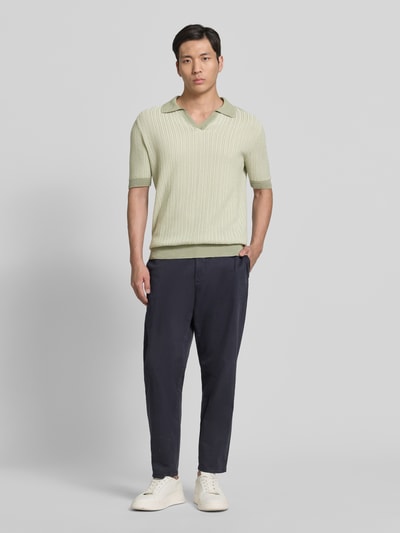 HUGO Regular Fit Poloshirt aus Baumwoll-Leinen-Mix Modell 'SEEROY' Hellgruen 1