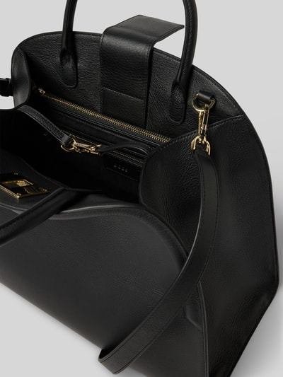 BOSS Henkeltasche aus Rindsleder Black 5
