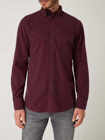 SELECTED HOMME Regular fit vrijetijdsoverhemd van twill, model 'Clark' Bordeaux - 4