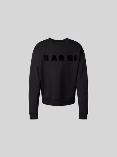 Marni Sweatshirt mit Label-Detail Black 2