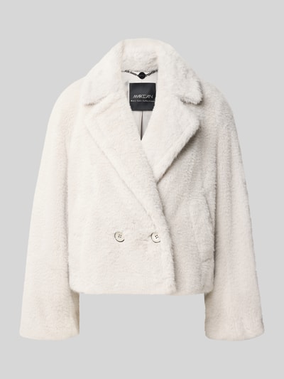 Marc Cain Teddyjacke mit doppelreihiger Knopfleiste Mittelgrau 1