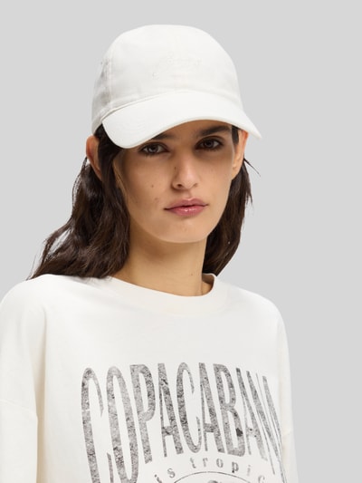 BOSS Orange Basecap aus reiner Baumwolle mit Label-Stitching Modell 'LILYAN' Offwhite 2