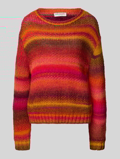 LOLLYS LAUNDRY Strickpullover mit Rundhalsausschnitt Modell 'Fairhaven' Rot 2