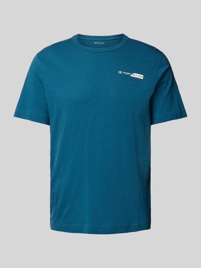 Tom Tailor Regular Style T-Shirt mit Label-Print Gruen 2