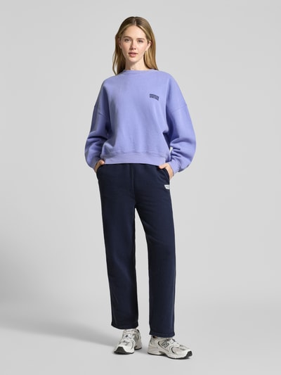 American Vintage Sweatpants mit Label-Print Modell 'PLIZZY' Marine 1