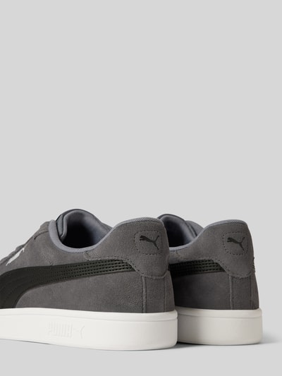 Puma Ledersneaker mit Label-Details Modell 'Smash 3.0' Mittelgrau 2