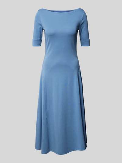 Lauren Ralph Lauren Midikleid in unifarbenem Design Hellblau 2