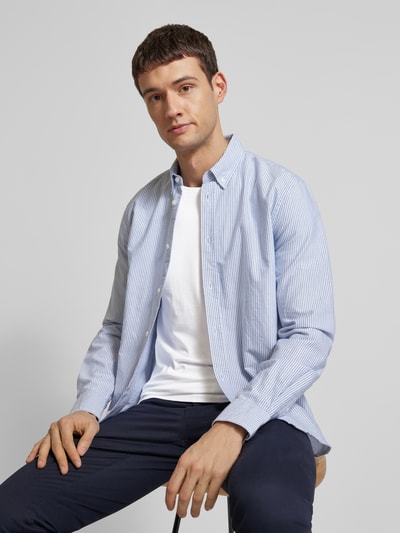 Casual Friday T-Shirt mit geripptem Rundhalsausschnitt Weiss 3