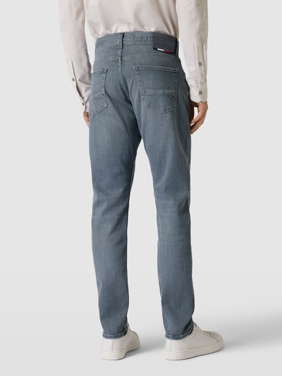 Tommy Hilfiger Tapered Fit Jeans im 5-Pocket-Design Modell 'HOUSTON' Hellgrau 5