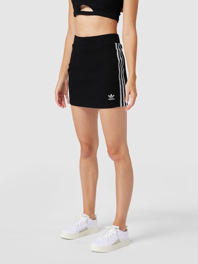 adidas Originals Minirok met stretch en logostrepen Zwart - 4