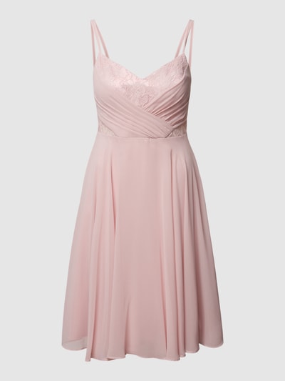 V.M. Cocktailkleid mit Spitzenbesatz Rose 2