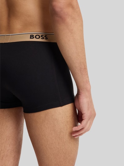 BOSS Obcisłe bokserki z mieszanka bawełny w zestaw 3 szt. Czarny 6