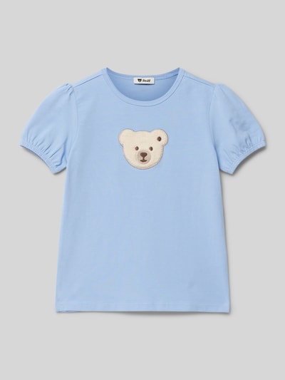 Steiff T-Shirt mit Motiv-Patch Bleu 1