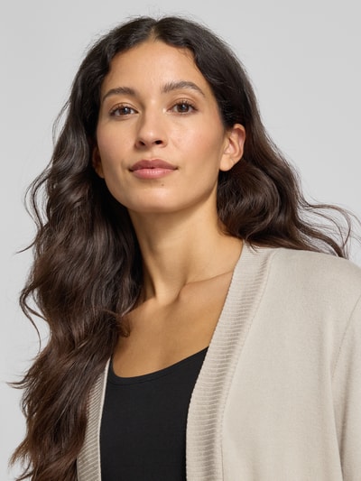 Marc O'Polo Kurtka z dzianiny o kroju regular fit z mieszanki modalu Beżowy melanż 3