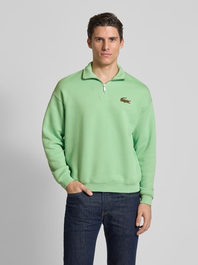 Lacoste Sweatshirt mit Logo-Badge Hellgruen 4