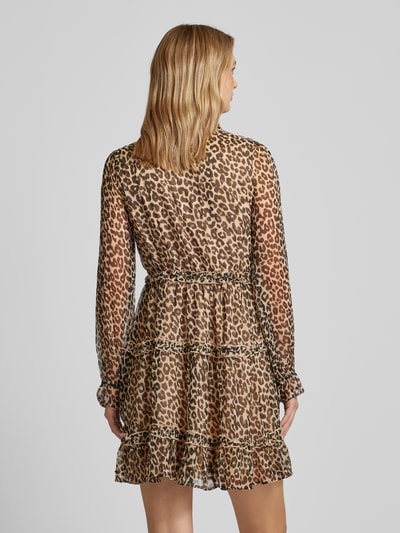 Vero Moda Sukienka mini z kwiatowym wzorem model ‘SMILLA’ Średniobrązowy 5