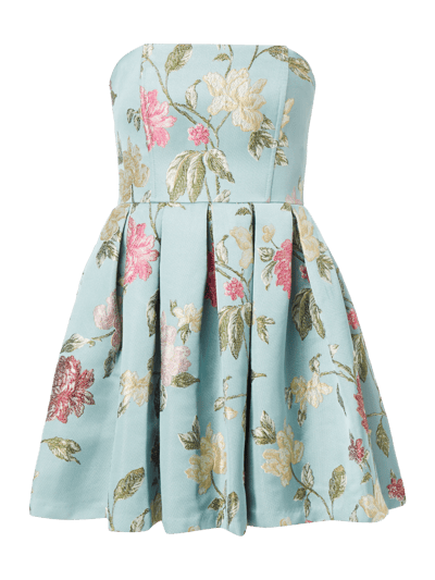 REVIEW Kleid mit floralem Jacquardmuster Ocean 2