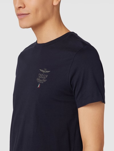 Aeronautica Militare T-shirt z wyhaftowanym motywem Granatowy 3