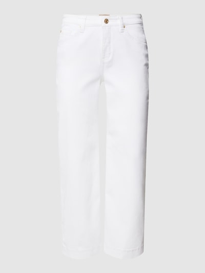 MAC Straight Fit Jeans mit 5-Pocket-Design Modell 'Rich Culotte' Weiss 2