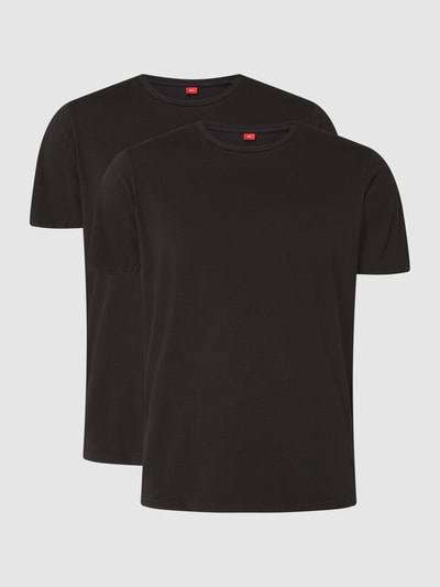 s.Oliver RED LABEL T-Shirt mit Stretch-Anteil im 2er-Pack Black 1