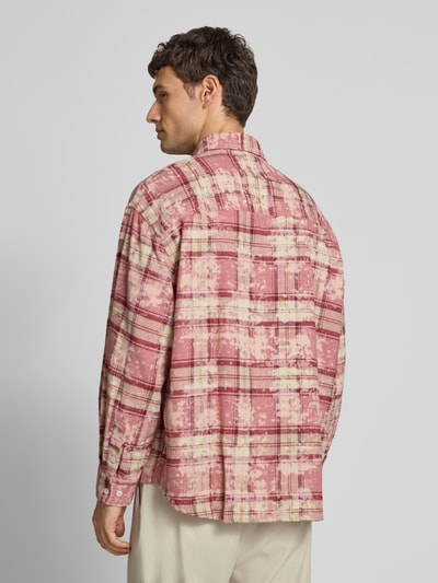 WOODBIRD Freizeithemd mit Knopfleiste Modell 'Jong' Altrosa 5