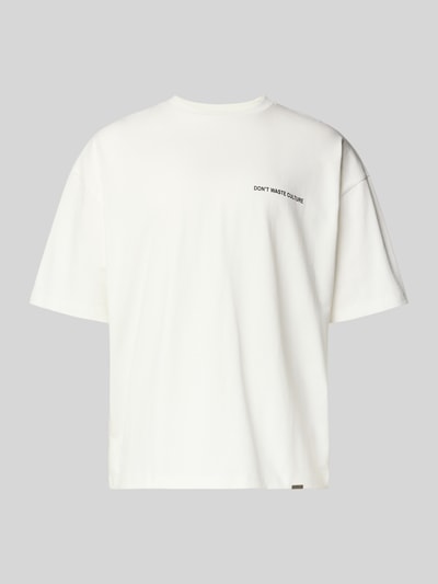 Don´t Waste Culture Oversized T-Shirt mit Logo-Print Modell 'Zalira' Offwhite 2