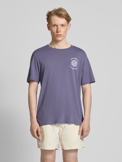 ONeill T-Shirt mit Label-Print und Rundhalsausschnitt Pflaume 4