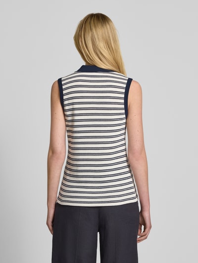 Tom Tailor Regular Fit Stricktop aus Baumwoll-Mix Marine 5