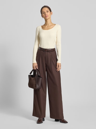 Lauren Ralph Lauren Longsleeve in Ripp-Optik Modell 'CHITRA' Ecru 1