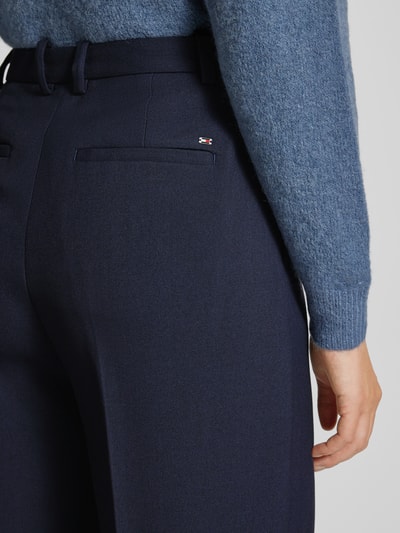 Tommy Hilfiger Straight Leg Stoffhose mit fixierten Bügelfalten Marine 3