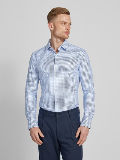 BOSS Slim Fit Business-Hemd mit Kentkragen Bleu 4