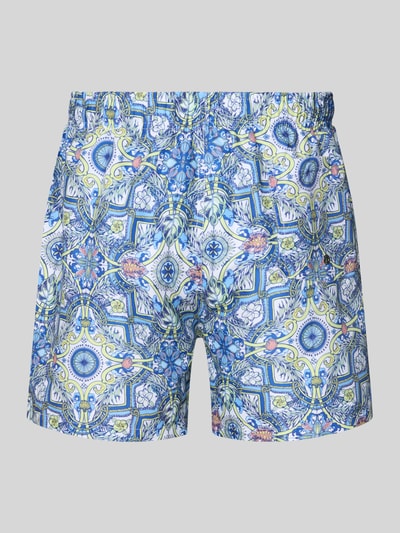 BOARDIES Badehose im Allover-Look Modell 'Sicilia' Blau 3
