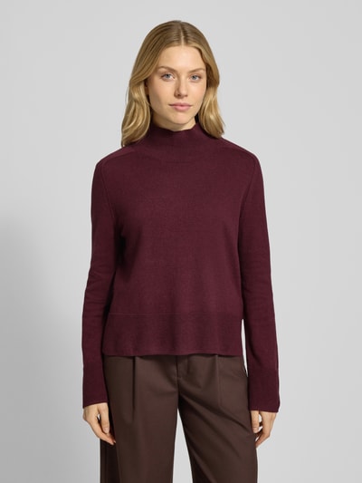 Tom Tailor Regular fit coltrui van een mix van katoen en kasjmier Rood gemêleerd - 4