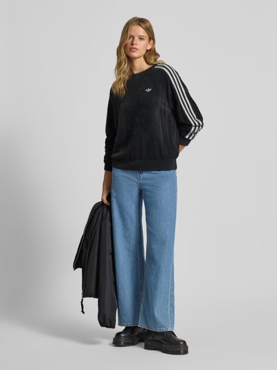 adidas Originals Regular fit sweatshirt met logostitching, model 'Holiday' Zwart - 1