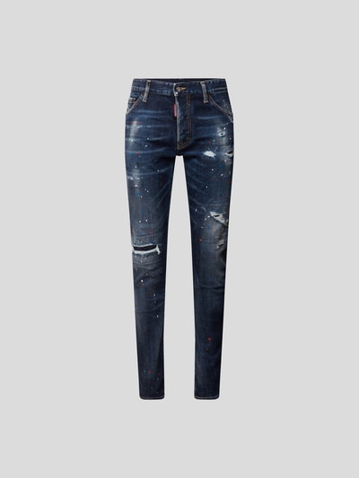 Dsquared2 Mid Rise Jeans im Straight Fit Jeansblau Melange 2