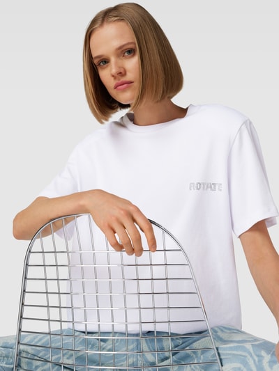 ROTATE T-Shirt aus reiner Baumwolle Weiss 3